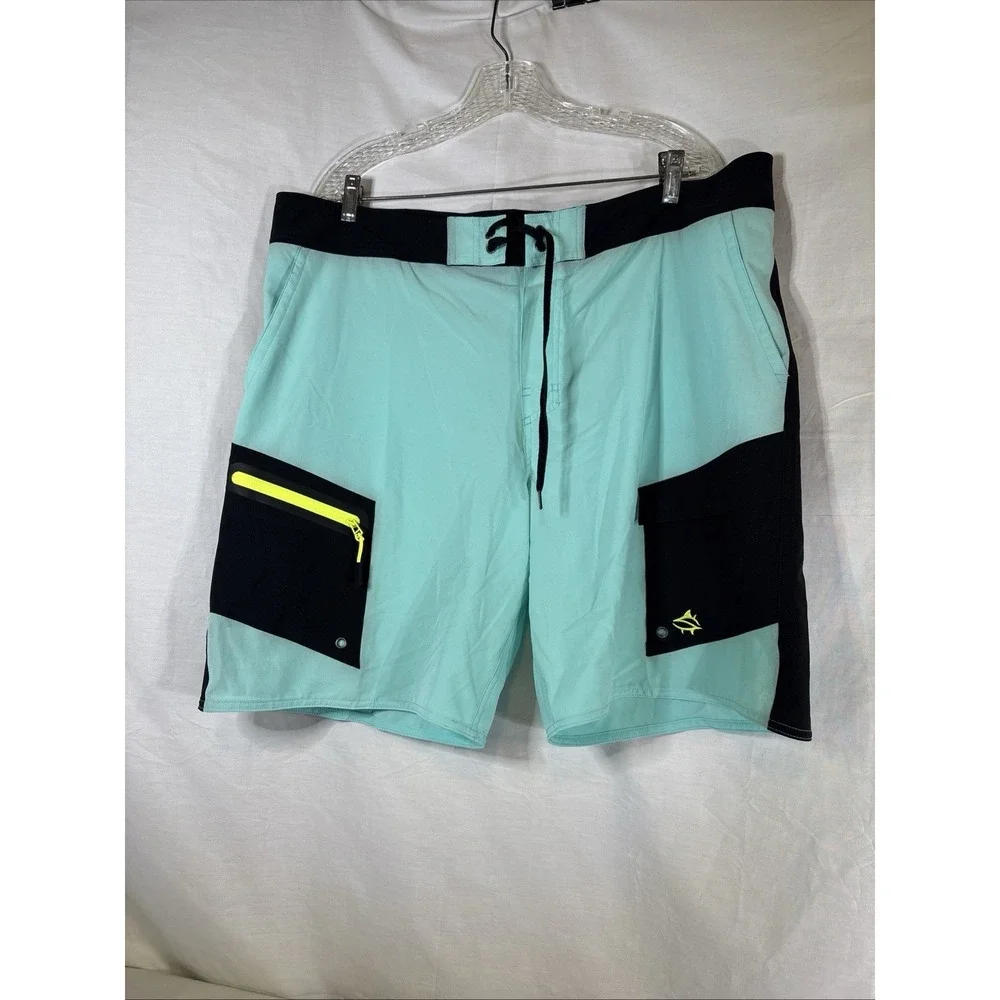 Loco Skailz Board Shorts Fishing Swim Trunks Performance Cargo Men’s Size 40